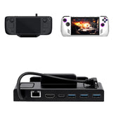 6 in 1 Dock Station RJ45 LAN Port Type-C Fast Charging for Steam Deck/Switch for ROG Ally/OLED Game Console 4K (Without Network Port)